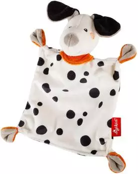 Sigikid Schnuffeltuch Dalmatiner Dotson, wei&szlig;/schwarz, Micropl&uuml;sch (43594)
