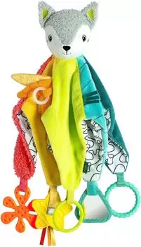 Fehn Schmusetuch Fuchs Deluxe mit Befestigungsring (049039)
