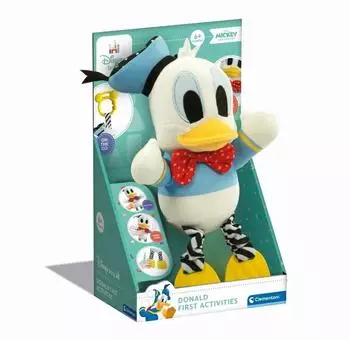 Clementoni Disney Baby Donald First Activities Plüsch, Neugeborene (17921)