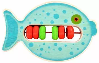 Voggenreiter Klapper-Fisch Bulli Klangspielzeug blau (1136)