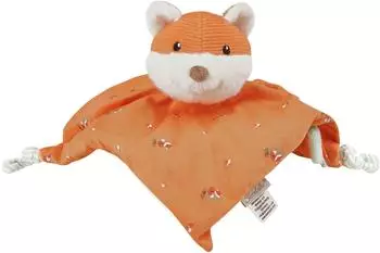 Sterntaler Schmusetuch Fuchs Filou S mit Rassel, Cord/Flausch/Jersey (3202533)