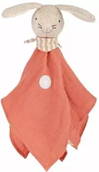 Sigikid Tiny Tissues Musselintuch Hase, korallrosa, Baumwolle (39925)