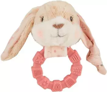 Sterntaler Greifling Hase "Hanni" mit Silikonring und Rassel, perlrosa (3302572)