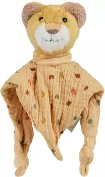 Sterntaler Schmusetuch L&ouml;we Leo mit Rassel, Gr&ouml;&szlig;e S, ocker