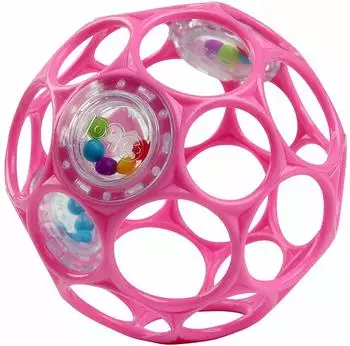 Bright Starts Oball Rassel, pink, &Oslash; 10cm (12030)