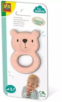 SES Creative Bei&szlig;ring B&auml;r Bo, 100% Naturkautschuk (13162)