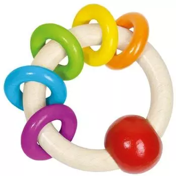 Goki Regenbogen-Rassel 5 Ringe (65323)