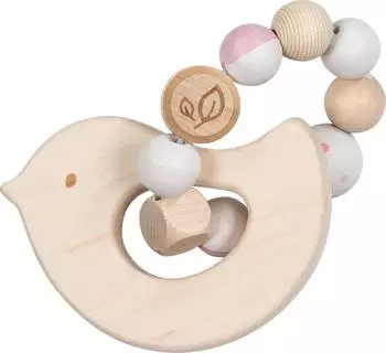 Goki Greifling Elastik Vogel, natur/rosa (65336)