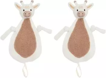Jollein Schmusetuch Giraffe weiß/beige (29x20cm) (031-594-67076)