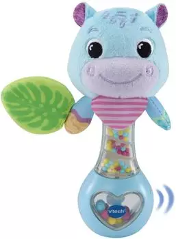 VTech Nilpferd-Rassel, sensorisches Spielzeug, 3-24 Monate (80-577304)