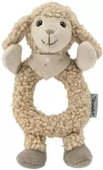 Sterntaler Greifling Schaf Flocke mit Rassel, sandfarben (3302425)