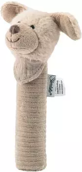 Sterntaler Quietsche-Greifspielzeug Hund Lucky, graubeige, Flauschmaterial (3312426)