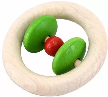 Voggenreiter Music For Kids Premium Klapper-Ring Roti Rassel, rot/gr&uuml;n (1124)