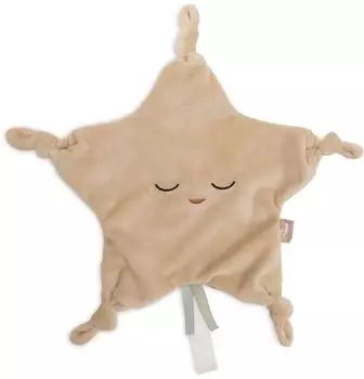 Jollein Little Star Schmusetuch, Biscuit, 25x25cm