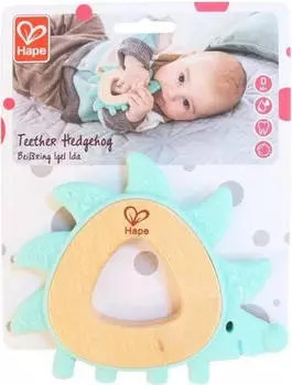 HaPe Silikon Biss Und Streicheln Eines Weichholz-igels 14.5x11.5x1.5 Cm