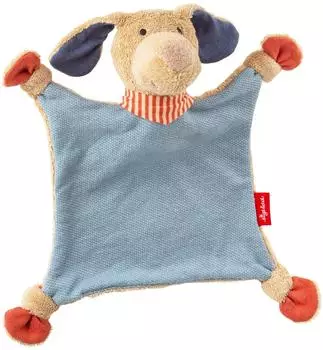 Sigikid Schnuffeltuch Fips Classics Hund, Baumwolle, 26cm (31303)