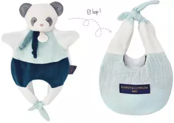 Doudou Amusette Panda Schmusetuch, 30cm (DC3824)