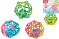 Simba - ABC Weicher Greifball, Pink/Blau, 2in1 - Rassel und Ball