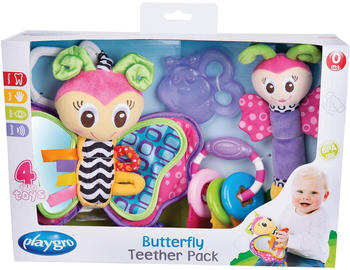 Playgro Spiel- und Beißring-Geschenkset Schmetterling 4tlg
