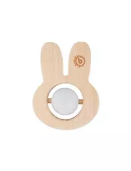 Bieco Bei&szlig;ring Holz mit Silikon Hase