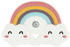 Bieco Beißring Silikon Regenbogen