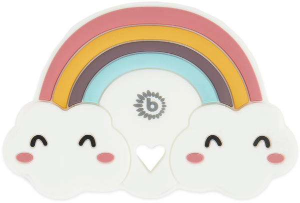 Bieco Beißring Silikon Regenbogen