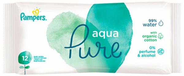 Pampers Aqua Pure Feuchttücher (1 x 12 Stk)