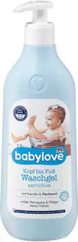Babylove Baby Waschgel Kopf bis Fuß sensitive 500 ml Babylove Baby Waschgel Kopf bis Fuß sensitive 500 ml