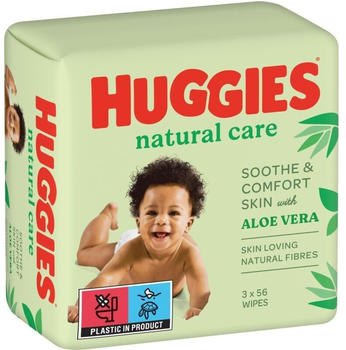 Huggies Natural Care Baby Wipes (3 x 56 pcs)