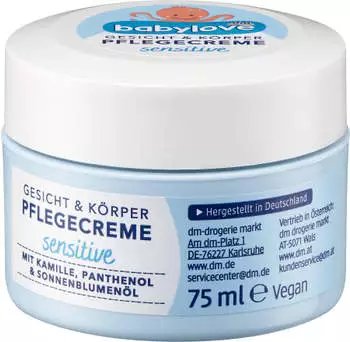 Babylove Sensitive Gesicht & Körper Pflegecreme