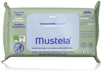 Mustela Compostable Wipes 60 pcs