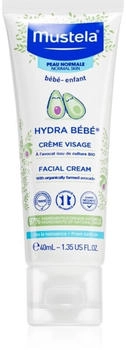 Mustela Hydra Bébé Facial Cream avocado 40 ml