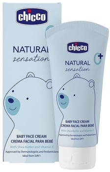 Chicco Natural Sensation Baby Hautcreme für Kinder ab der Geburt 0+ 50 ml