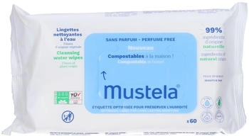 Mustela Reinigungstücher ohne Parfum kompostierbar 60 Stück (987776958)