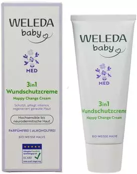 Weleda 3In1 Wundschutzcreme Wei&szlig;e Malve 50 ml