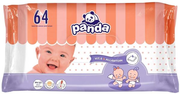 Panda Feuchte Tücher für Babys (8 x 64 Stück)