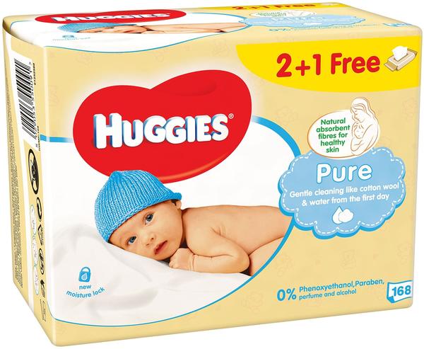 Huggies Pure Baby Feuchttücher (3 x 56 Stück)