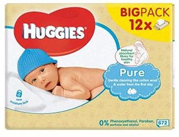 Huggies Pure Baby Feuchttücher (12 x 56 Stück)