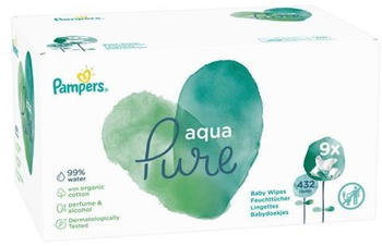 Pampers Aqua Pure Feuchttücher (9 x 48 Stk.)