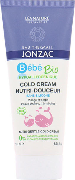 Eau thermale Jonzac Bébé Bio nutri-gentle cold cream (100 ml)