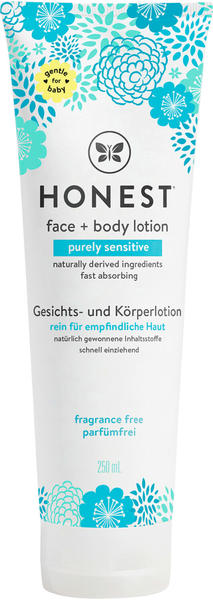 Honest Face + Body Lotion Purely Sensitive fragrance free (250 ml)