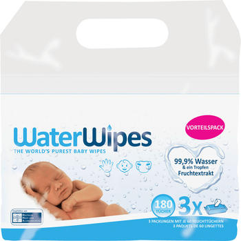 WaterWipes Baby Feuchttücher (3 x 60 Stück)