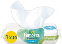 Pampers Feuchte T&uuml;cher Harmonie Aqua Reisepack Babyfeuchtt&uuml;cher, 10 St&uuml;ck