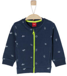 S.Oliver Boys Sweatshirtjacket dark blue aop (43.5013-58B4)