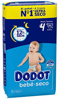 Dodot Bebé-Seco size 4 (9 - 14 kg) 58 pcs.