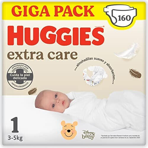 Huggies Extra Care Newborn Disney Size 1 (3 - 5 kg) 160 pcs