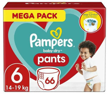 Pampers Baby Dry Pants Gr. 6 (14-19kg) 66 St.