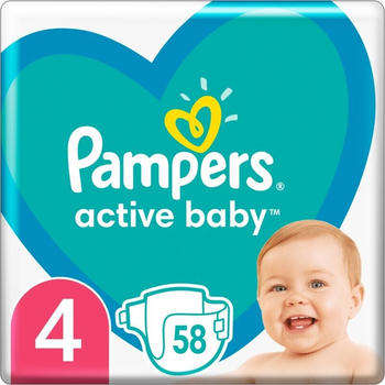 Pampers Active Baby Gr. 4 (9-14 kg) 58 St.