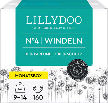 Lillydoo Windeln Gr. 4 (9-14 kg) 160 St.