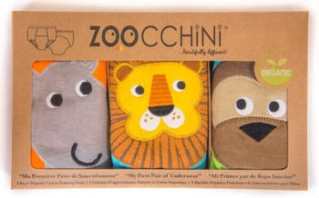 Zoocchini Trainingshosen für Kleinkinder (2-3 Jahre) 3er Pack - Safari Friends Boys